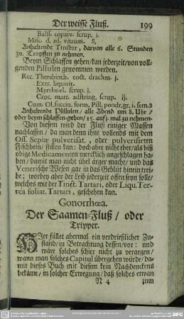 Gonorrhoea. Der Saamen-Fluß, oder Tripper