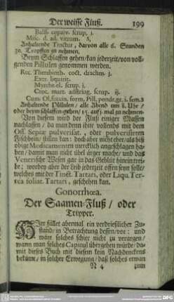 Gonorrhoea. Der Saamen-Fluß, oder Tripper