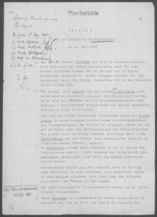 Sulz/Neckar mit Holzhausen: Inspektionsbericht 1962