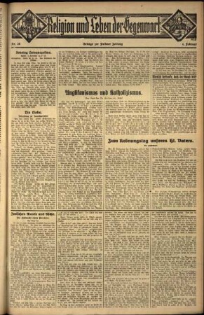 Fünfte Ausgabe vom Sonntag, den 04. Februar 1934.