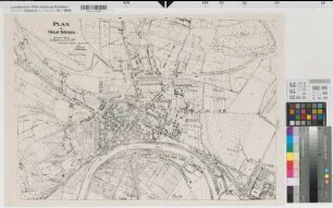 Höxter (Höxter) Stadtplan 1938 1 : 5000 48 x 68,5 Pause Stadtbauamt