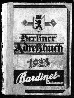Berliner Adreßbuch 1923