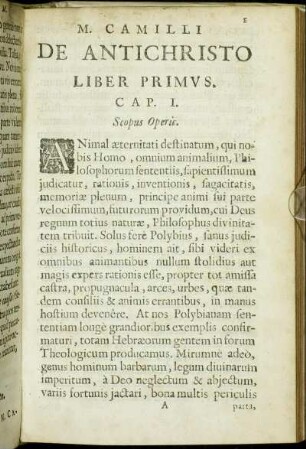 Cap. I. Scopus Operis.