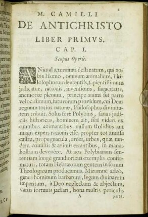 Cap. I. Scopus Operis.
