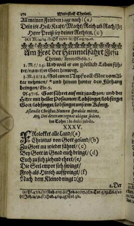 Am Fest der Himmelfahrt Jesu