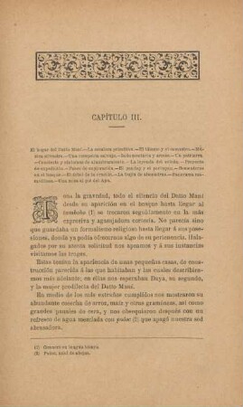 Capítulo III. El hogar del Datto Maní ...