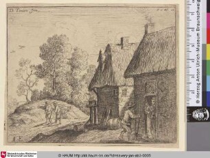 [Bauern vor ihren Häusern (4); Peasants before their cottages]