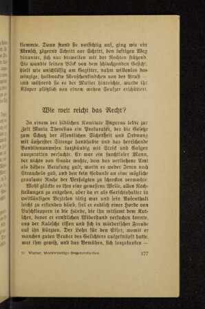 Wie weit reicht das Recht?