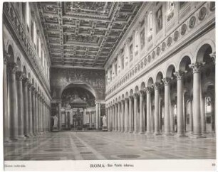 San Paolo, Rom: Blick durchs Mittelschiff Richtung Altar