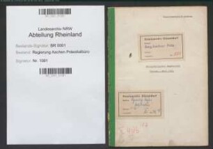 Wirtschaftlicher Lagebericht für Februar und März 1938 Regierungsbezirk Aachen.