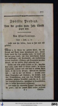 Zwölfte Predigt.