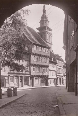 Bad Langensalza. Straßenansicht zur Marktkirche