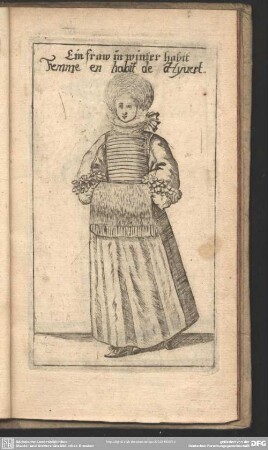 Ein fraw in winter habit Femme en habit de Hyvert