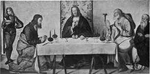 Fünf Tafeln mit Allegorien — 4. Tafel von links: Triumph der Wahrheit
