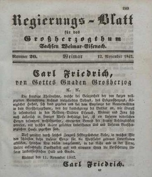 Nr. 26 : 12. November 1842