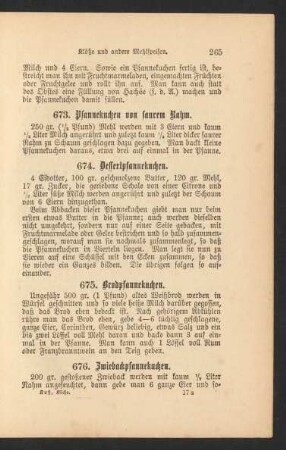 676. Zwiebackpfannekuchen.