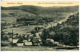 Olbernhau. Blick auf Oberneuschönberg und Kupferhammer Grünthal