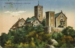 Eisenach. Die Wartburg v. Süd-West.