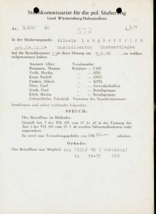 Langheinrich, Wilhelm