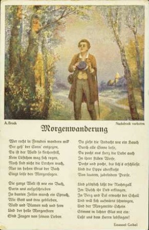 Morgenwanderung - Wer recht in Freuden wandern will [...]
