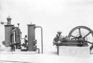 Sauggasanlage und Sauggasmotor (Körting, Hannover) : Technikgeschichte | Maschinenbau | Kraftmaschinen | Gasgeneratoren, Gasmaschinen