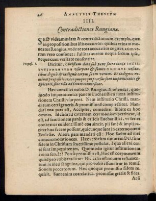 IIII. Contradictiones Rungianae.