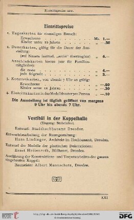 Eintrittspreise