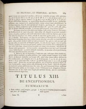 Titulus XIII. De Exceptionibus – Titulus XIV. De Replicationibus