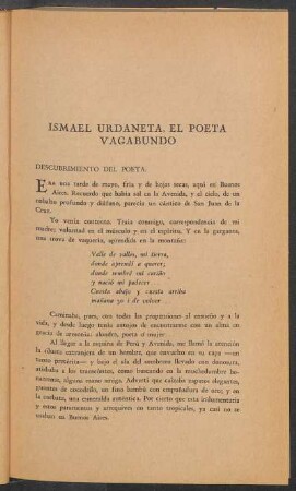 Descubrimiento del poeta