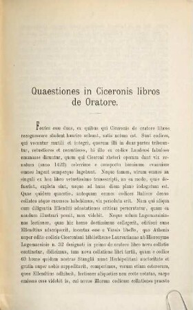 Quaestiones in Ciceronis libros de Oratore