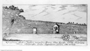 Veteris Latii antiquitatum amplissima collectio: ... Volumen primum. 3 Teile., 1. Teil : Tyburtinorum Rudera, Tafel XXI: Porticus longissima, forsan Poecile ibid.