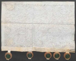 Instrumentum cautionis des Grafen Leopold Ludwig von Hoensbroech.