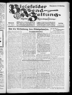 Bielefelder Abend-Zeitung. 1923-1924