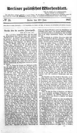 No 24, 17. Juni 1837