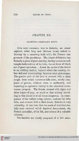 Chapter XX: Salsette – Elephant Hunt