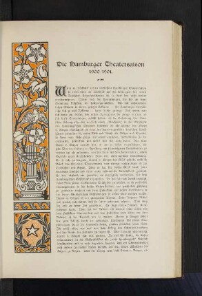 Die Hamburger Theatersaison 1900/1901