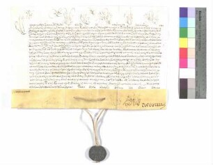 Bulle über die Aufschwörung des Ellwanger Kapitularen Anton Ignaz Joseph Fugger.
