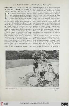 75: The fifty-seventh annual exhibition of the Royal Glasgow Institute of the Fine Arts