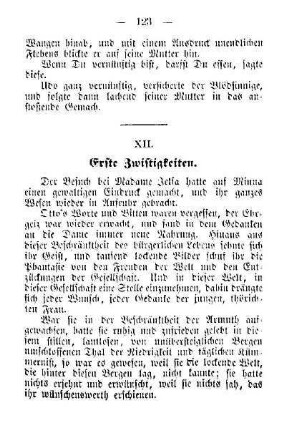 XII. Erste Zwistigkeiten