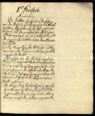 Handschrift über die niedere Taktik
