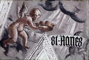 Putto mit der Märtyrerkrone der Heiligen Agnes