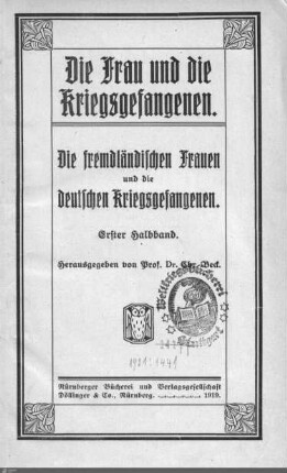 1: Die deutsche Frau und die fremden Kriegsgefangenen