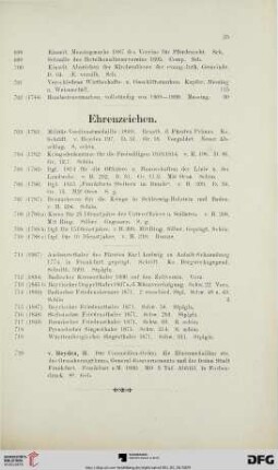 Ehrenzeichen (Nr. 703-720)