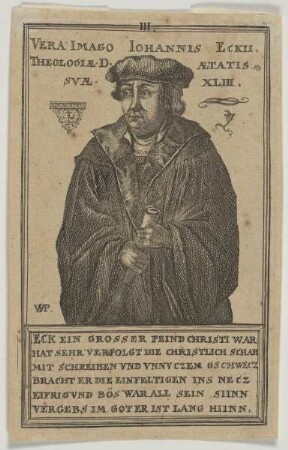 Bildnis des Iohannes Eckius