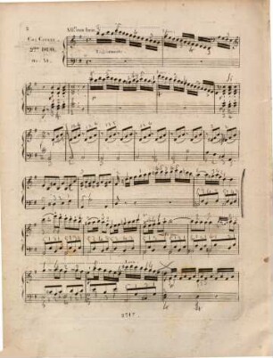 Deux duos brillans et concertans : pour piano et violon ; oeuv. 51, 2. Duo. - Pl.Nr. 2317. - Kl (13 S.) - Mehr nicht vorhanden