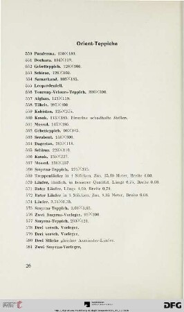 Orient-Teppiche (Nr. 550-581)