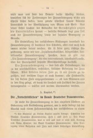 5. Kapitel. Die "Fortschrittlichen" im Bunde Deutscher Frauenvereine