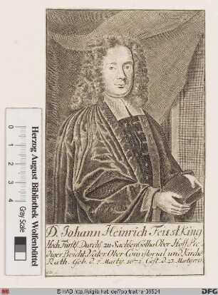 Bildnis Johann Heinrich Feustking