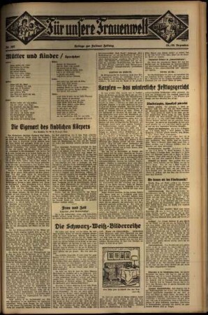 Dritte Ausgabe vom Samstag, den 28. Dezember 1935.