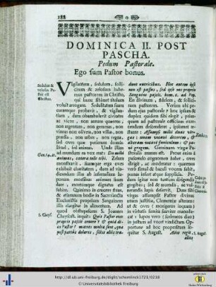 Dominica II. post Pascha.